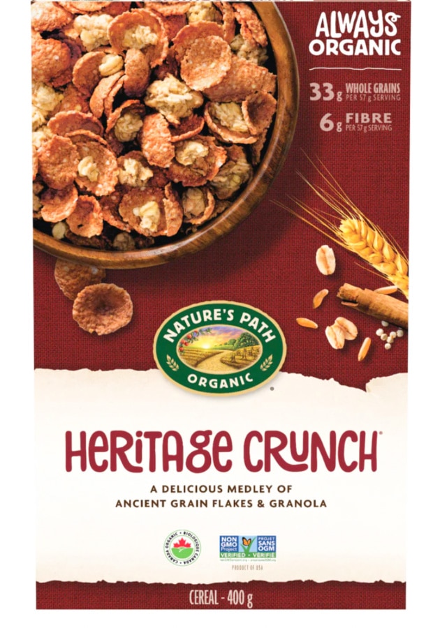 Natures path heritage crunch cereal