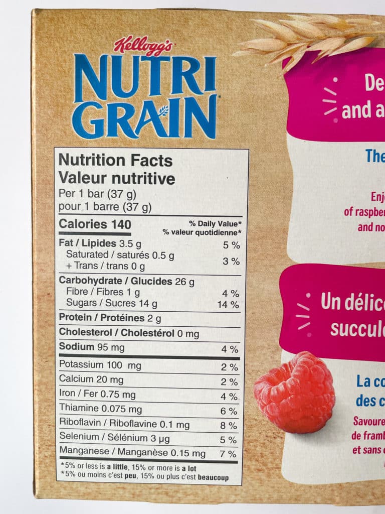 Are Nutri-Grain bars healthy? Nutrition Facts