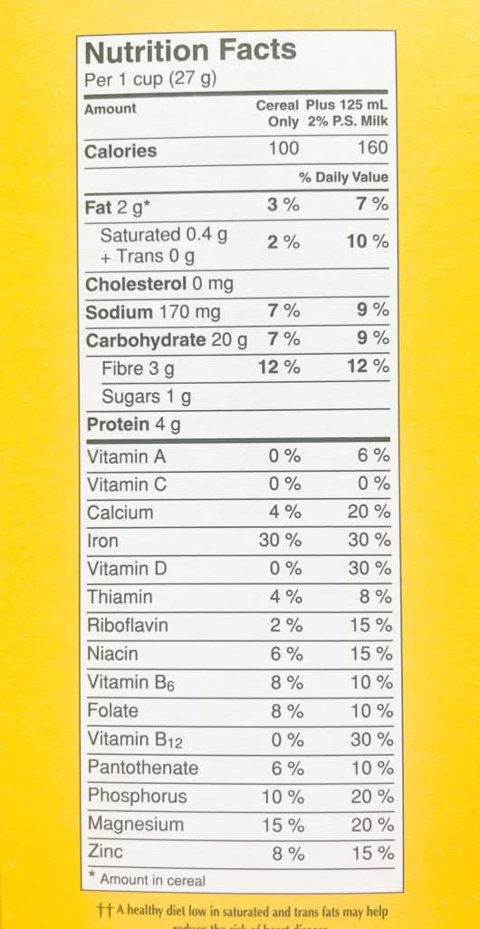 Are Cheerios Healthy? Cheerios Nutrition Facts Table