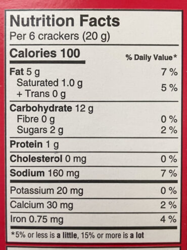 Balanced Breaks Ritz Nutrition Label Are Ritz Crackers Healthy? Dietitian Review