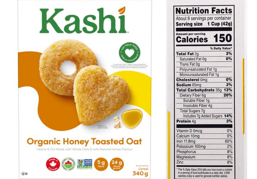 low-sodium cereal - kashi organic toasted oat 