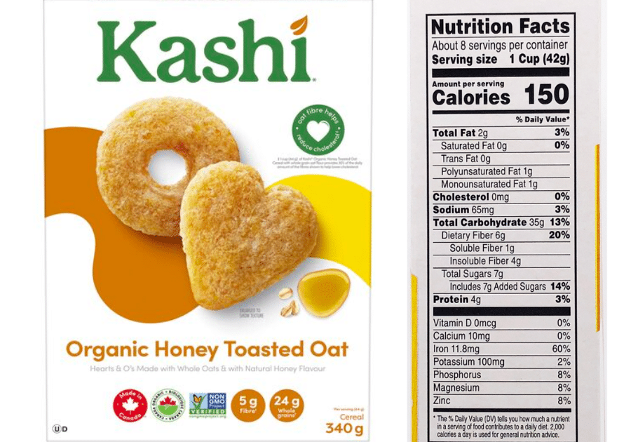 low-sodium cereal - kashi organic toasted oat
