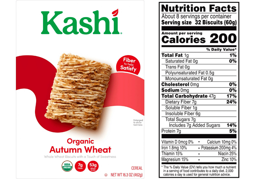 low-sodium cereal - kashi