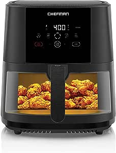 Chefman 6.3 Quart Digital Air Fryer+ Rotisserie, Dehydrator