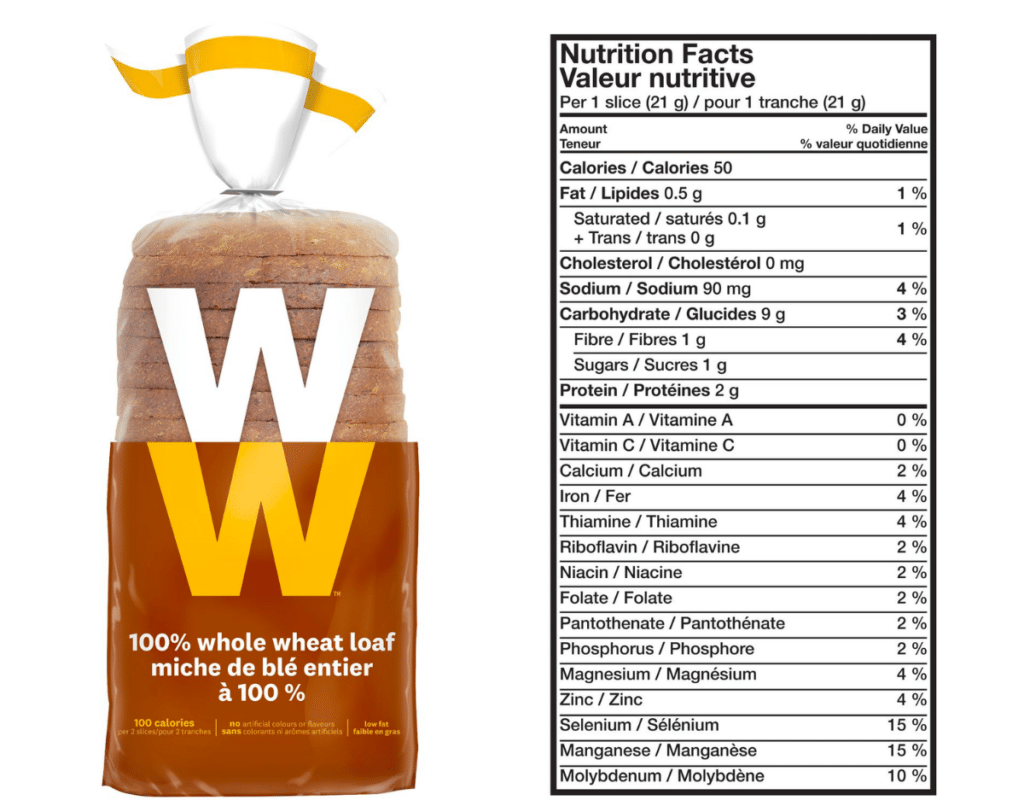 Low Sodium Bread - Weight watchers whole wheat bread