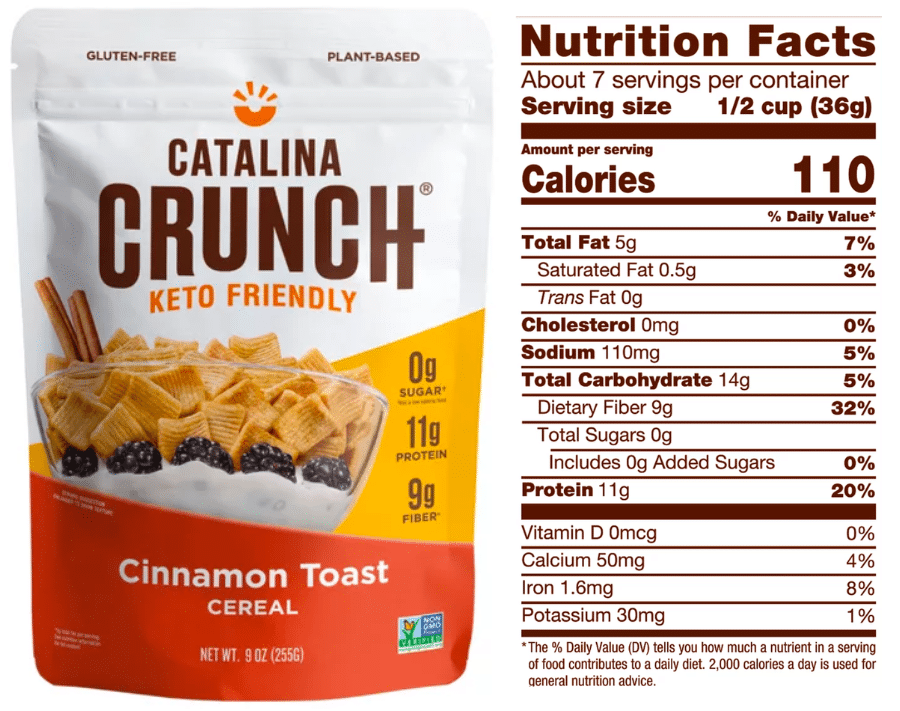High protein cereal - Catalina Crunch