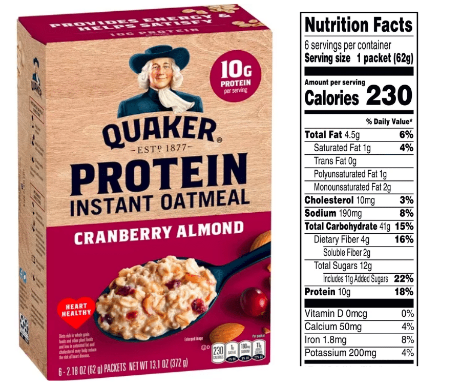 Quaker High Protein Oatmeal