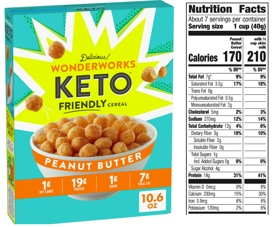 High protein cereal - wonderworks keto cereal