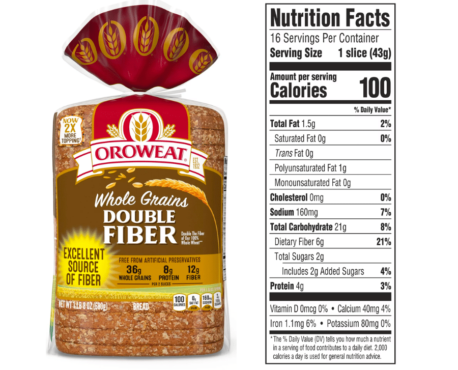 Orowheat Double Fiber