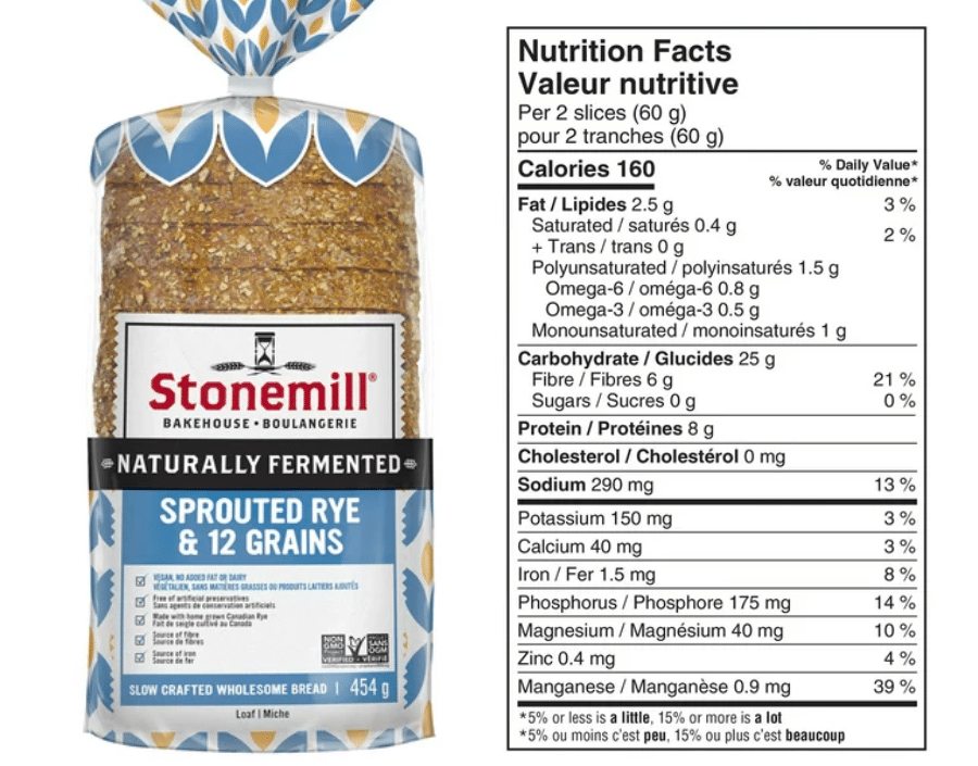 Stonemill rye & 12 Grain Bread
