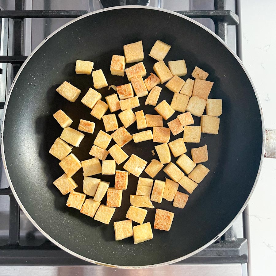 Easy honey garlic tofu