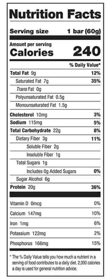One Bar dietitian review - nutrition facts