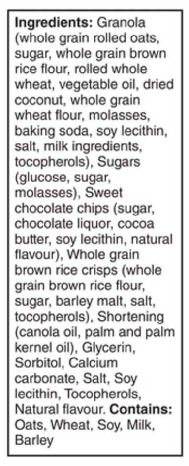 Are Quaker Chewy bars healthy? Ingredient list