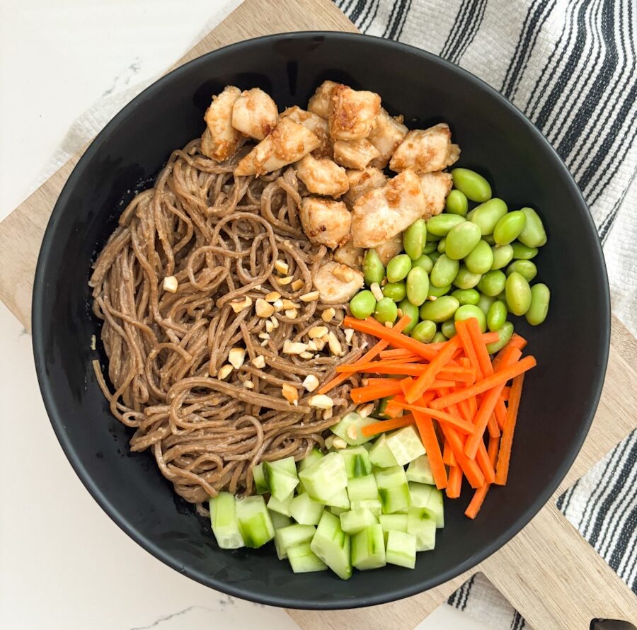 Peanut Chicken Noodle Bowls